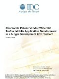Rhomobile Private Vendor Watchlist Profile: Mobile Application Development in a Single Development Environment