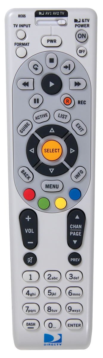 DirecTV RC65 4-Device Universal IR Remote Direct TV replacement remote