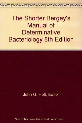The Shorter Bergey's Manual of Determinative Bacteriology 8th Edition