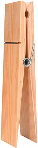 Darice Super Jumbo Wood, 12" Tall - Huge Clothespin for Crafting and Decorating, Holds Papers or Photos, Customize with Paint or Stain to Match Home Décor