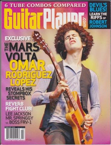 Guitar Player Magazine (February 2010) (The Mars Volta - Omar Rodriguez Lopez Reveals His Stompbox Secrets)