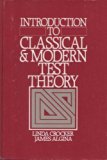 Introduction to Classical and Modern Test Theory