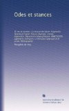 Odes et stances (French Edition)