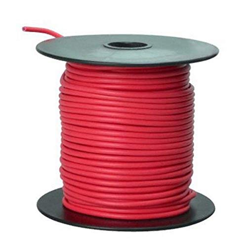 Book Cover Southwire 55668023 Primary Wire, 16-Gauge Bulk Spool, 100-Feet, Red