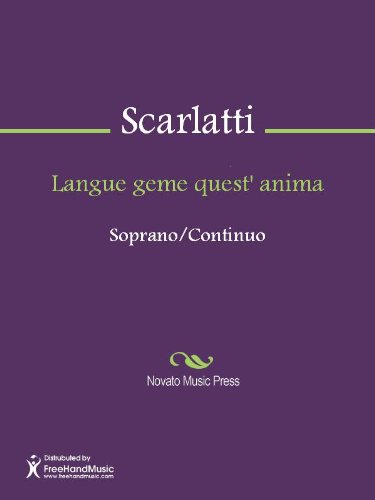 Langue geme quest' anima - Score