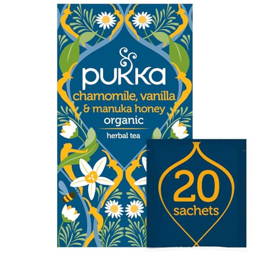 Pukka Herbs Organic Chamomile and Vanilla Tea - Pack of 20 Sachets