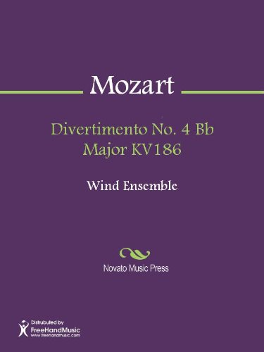 Divertimento No. 4 Bb Major KV186 - Bassoons