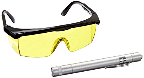 Certified AC Pro Car Air Conditioner Stop Leak Detector Kit, Glasses and UV Pen for Detecting O Ring or Hose Leaks, Professional Grade, 438