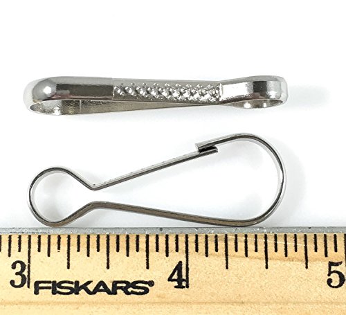 Lanyard Snap Clip Hooks Heavy Duty 1 1/2" Nickel Silver 50 Pcs