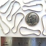Lanyard Snap Clip Hooks 1" Nickel Silver Finish 100 Pcs