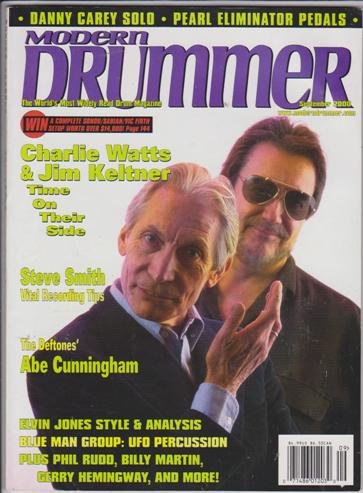 Modern Drummer Magazine (September 2000) (Charlie Watts & Jim Keltner + Steve Smith + Danny Carey Solo)