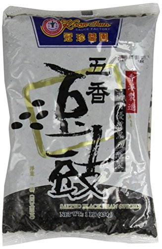 Book Cover Chinese Douchi - Fermented Black Beans - 16 Oz Bag Each
