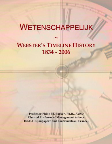 Wetenschappelijk: Webster's Timeline History, 1834 - 2006