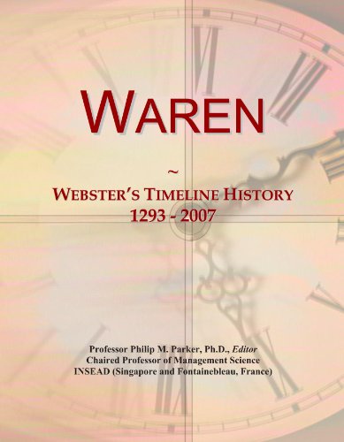Waren: Webster's Timeline History, 1293 - 2007