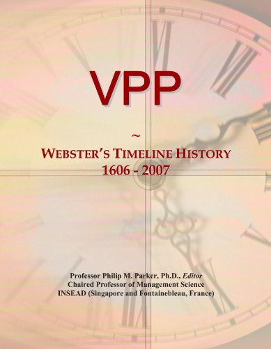 VPP: Webster's Timeline History, 1606 - 2007