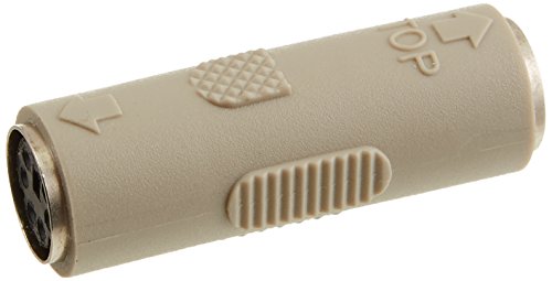 Monoprice PS2 Coupler Mini DIN6 Female to Female Molded Gender Changer (101173)