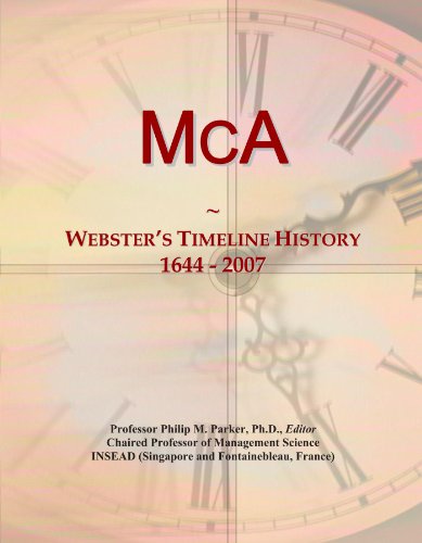 McA: Webster's Timeline History, 1644 - 2007