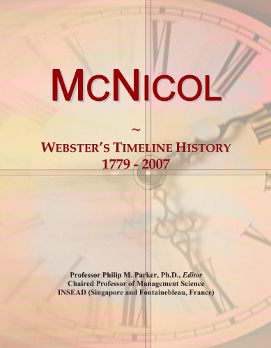 McNicol: Webster's Timeline History, 1779 - 2007