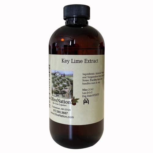 Book Cover OliveNation Pure Key Lime Extract - 4 ounces - Perfect for candies, key lime pie, cookies, salad dressings and marinades - baking-extracts-and-flavorings