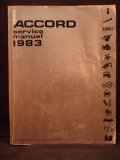 1983 Honda Accord Shop / Service Repair Manual