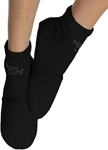 NatraCure Cold Therapy Socks - Gel Ice Treatment for feet, Heels, Swelling, Arch Pain - (Size: Large)
