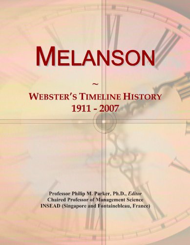 Melanson: Webster's Timeline History, 1911 - 2007