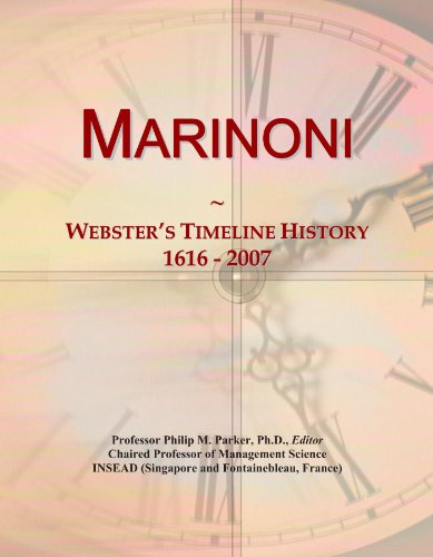 Marinoni: Webster's Timeline History, 1616 - 2007
