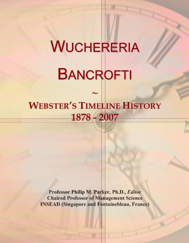 Wuchereria Bancrofti: Webster's Timeline History, 1878 - 2007