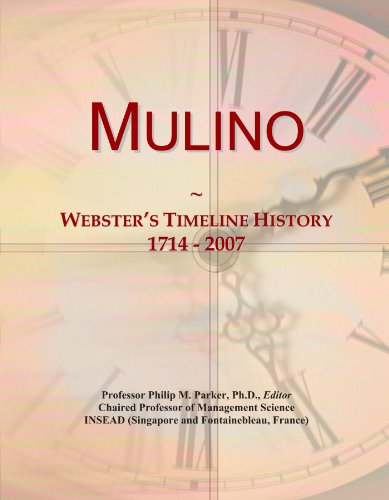 Mulino: Webster's Timeline History, 1714 - 2007