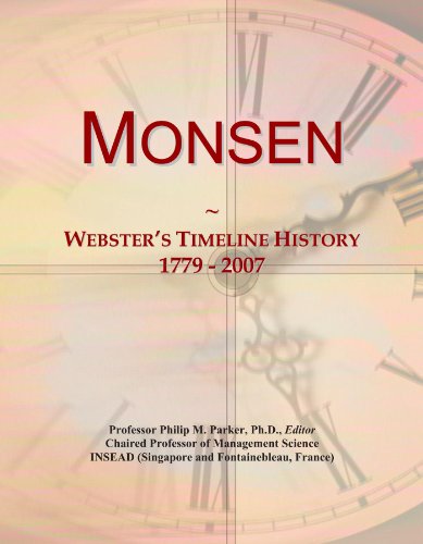 Monsen: Webster's Timeline History, 1779 - 2007