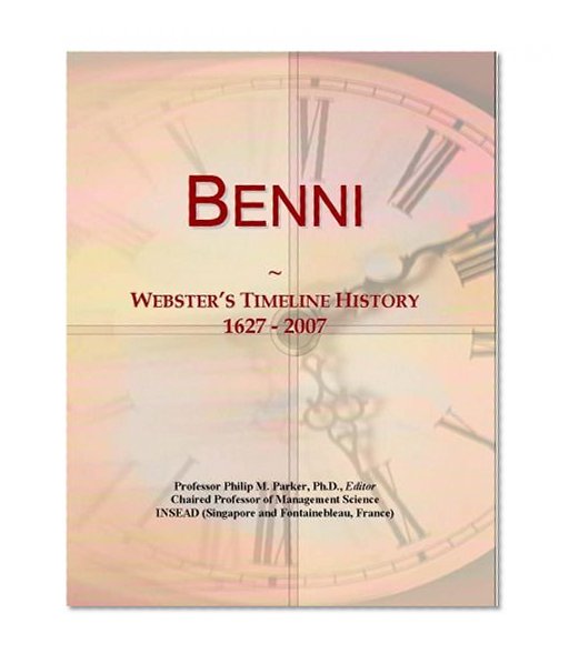 Benni: Webster's Timeline History, 1627 - 2007