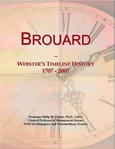 Brouard: Webster's Timeline History, 1707 - 2007