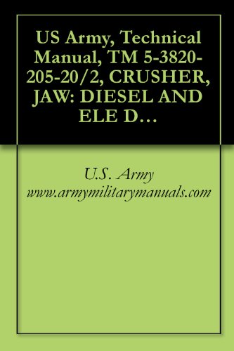 US Army, Technical Manual, TM 5-3820-205-20/2, CRUSHER, JAW: DIESEL AND ELE DRIVEN, WHEEL MOUNTED, PNEUMATIC TIRES; 75-TON PER HOUR (EAGLE MODEL 5157) ... MOUNTED, 75-TON PER HOUR, military manauals