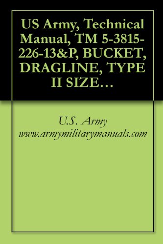US Army, Technical Manual, TM 5-3815-226-13&P, BUCKET, DRAGLINE, TYPE II SIZE 75 3/4 CU. YD. MEDIUM PURPOSE INTERGY MODEL DMD34 (NSN 3815-01-249-1692), military manauals