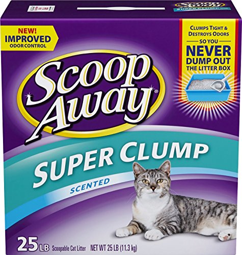 Scoop Away Super Clump Clumping Cat Litter, Scented, 25 pounds
