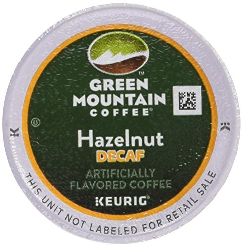 Book Cover Green Mountain Coffee Hazelnut Decaf, Light Roasted, K-Cup Portion Pack for Keurig K-Cup Brewers, 24-Count