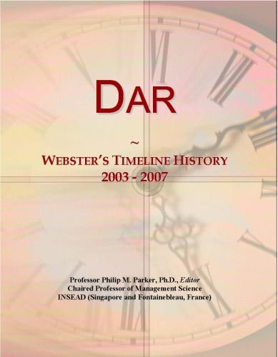 Dar: Webster's Timeline History, 2003 - 2007