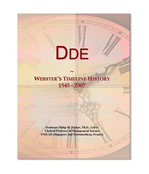 Dde: Webster's Timeline History, 1545 - 2007