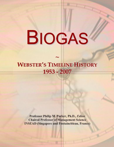 Biogas: Webster's Timeline History, 1953 - 2007
