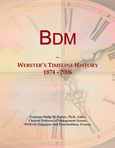 Bdm: Webster's Timeline History, 1874 - 2006