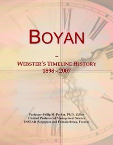 Boyan: Webster's Timeline History, 1898 - 2007