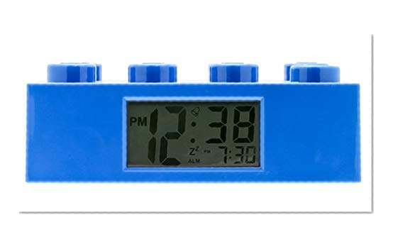 Réveil lumineux Brique Bleue LEGO 9002151 pour enfant