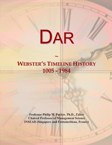 Dar: Webster's Timeline History, 1005 - 1984