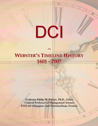 DCI: Webster's Timeline History, 1601 - 2007