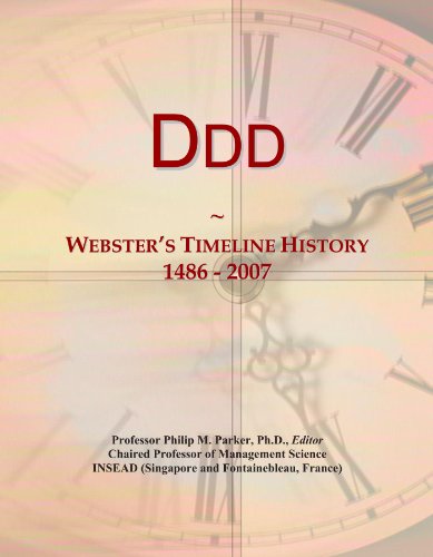 Ddd: Webster's Timeline History, 1486 - 2007