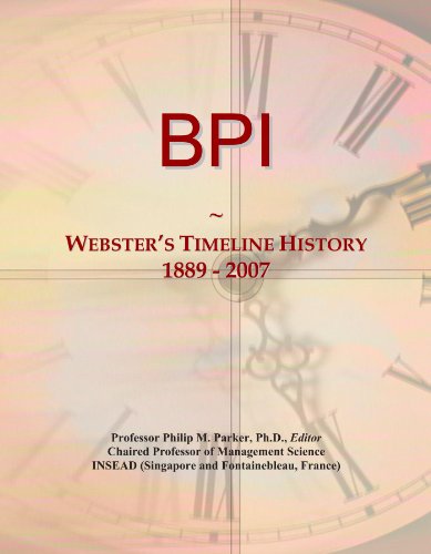 BPI: Webster's Timeline History, 1889 - 2007