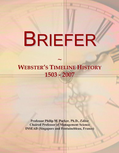 Briefer: Webster's Timeline History, 1503 - 2007