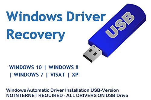 Automatic Driver Installation USB Drive 32GB for Windows 10, 7, Vista and XP. Supports HP Dell Gateway Toshiba Gateway Acer Sony Samsung MSI Lenovo Asus IBM Compaq eMachines ⭐⭐⭐⭐⭐