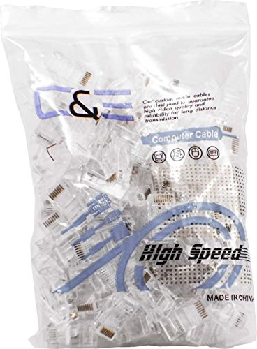 100 Pieces Cat6, Cat5E Crimp Connectors