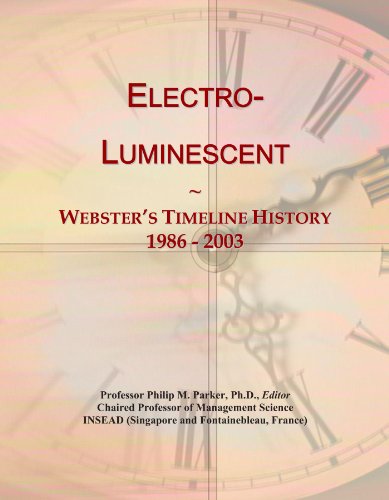 Electro-Luminescent: Webster's Timeline History, 1986 - 2003